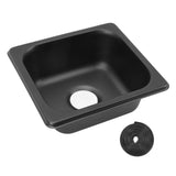175 160 X 70mm 304 Stainless Steel Black Electroplated Drop in for Boat Camper RV Sink