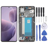 (Black) For Xiaomi Redmi K70 Pro COMPATIBLE AMOLED Material LCD Screen Digitizer Full Assembly with Frame