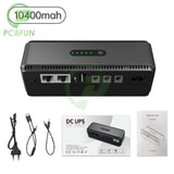 DC 10400mAh 5V 9V 12V 15V 24V 1A 2A Output Uninterruptible Power Supply 85‑265V UPS Battery Backup EU Plug