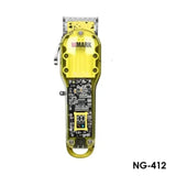 WMARK NG-412 Transparent High Torque Motor Professional Barber Oil Head Clipper Man Haircut hine Electric Hair Trimmer