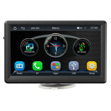 7 Inch Car Multimedia Player for 12-24V Vehicle Support Wired/Wireless Carplay Android Auto Fm Usb Disc Tf Card Play Mirror k