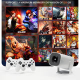 S40 MAX Portable 3D game Projector Android 11 with Two Handle RK3326 1080p BT5.4 Supported 4K Smart Home Theater