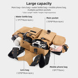 Harness Chest Vest Bag Waist Pack Waterproof for DSLR Camera Body Lens Smartphone Water Bottle