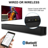 Bluetooth bar Wired Wireless Surround Stereo Home Theater TV Projector System Super Power Sound Speaker