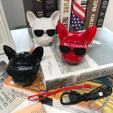 Bluetooth Wireless Speaker Fashion Bulldog Head Design Touche HIFI Bass Speaker