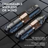 Ambition Mars Professional Wireless Tattoo Machine Pen Adjustable Stroke2.0-4.0mm Cartridge 1800mAh Coreless Motor Tattoo Artist