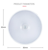 LED night light with motion sensor, wall mounted wardrobe charging light, 400mAh