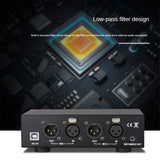 2 Channel 48V Supply, Universal Compact Phantom Power for Condenser Microphone Music Recording Equipment