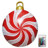 24 Inch Iatable Balls Outdoor with Light and Remote Christmas Decorations Ball Holiday Decor