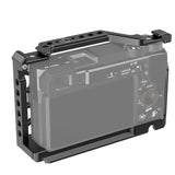 Camera Video Cage with Cold Shoe Mount 1/4In&3/8In Aluminum Alloy for Sony A6500/A6400/A6300/A6100/A6000