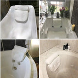 SPA Cushion Bath with Suction Cups Neck and Back Support 3D Mesh Bathtub Spa Pillow for Home Hot Tub Bathroom Accersories