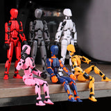 12PCS 3D Printed 13-joint Movable Lucky Third Generation DIY Assembled Human Doll Adult Stress Relief Toy Birthday Gift