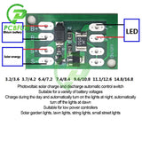 1-10P Automatic Solar Panel Board Night Light LED Lamp Control Switch Battery Charger Charging Controller Module
