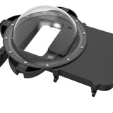 Diving Phone Case - Smartphone Waterproof Housing with Hand Grip and Transparent Dome Port for Swimming Photo and Video