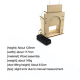 Wooden Lift No. 1 Self-Made House Garage Model Electric Door Kit DIY Technology Gizmo