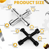 Faucet Triangle Key Wrench As Shown Aluminum Alloy Phillips Wrench Multifunction Wrench 4 Ways Universal Hand Tools