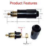 DIY 30CM DIN Hella Plug to for Victory Triumph Ducati Multistrada Motorcycle SAE Polarity Reverse Connector