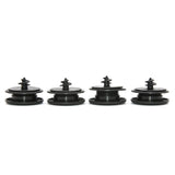 Universal Car Floor Mat Clips Holders 4PCS Grips Carpet Fixing Clamps Buckles Anti Skid Fastener Retainer Resistant Black