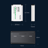 2pcs NP-BX1 Batteries+3-Slot Battery Charger Card Slots&USB Port for Sony ZV-1/RX100M6/H400/ WX350/RX100 /HX50/HDR-PJ410 Camera