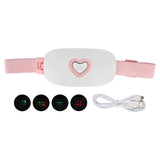 Waist Massage Belt LED Indicator Relieve Pain Waist Massage Heating Belt Adjustable Size Vibrating for Women for Home Work Use