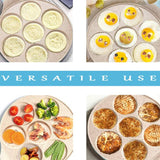 Nonstick Pan, Mini Pancakes Kids Induction Pancake Molds Crepe Maker Griddle Grill Pan For Kid