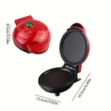 1pc Mini Electric Waffle Maker Nonstick Pancake Maker For Breakfast Pancake, Waffle Household Bread Machine