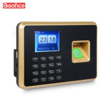 Bisofice Biometric Time Clock Attendance hine for Employees Support Fingerprint Password Recognition Data Management Device
