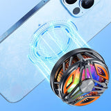 Radiator Universal Magnetic Cell Phone Fan with Low Noise Operation Light for Smartphone Semiconductor