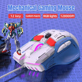 G6 Mouse Wired 128000DPI ChipA826 RGB ro-programmable Ergonomic design superior for Gaming and Work