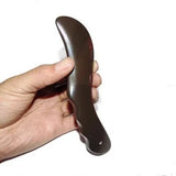 Black Bian Stone Gouache Scraper Massage Stick Knife Shape Body Point Meridian Massager Physical Therapy Gua Sha Beauty Tool