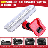 40W 4200LM Cordless LED Work Light Flashlight Outdoor Handheld Spotlight with USB Port for Milwaukee 18V Li-ion Battery