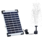 Powerful 5.5W Solar Pond Pump with 6pcs Nozzle Kit & 10ft Cable - Ideal for Ponds and Bird Baths