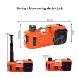 Electric Hydraulic Floor Jack 5T Lifting with Iator Pump LED Light for Car Truck Tire Repair Tool
