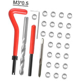 30Pcs Metric Thread Insert Kit M3 M4 M7 M9 M11 Helicoil Car Pro Coil 304 Stainless Steel Auto Repair Tool Bag