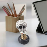 Skull Head Decoration Cartoon Appearance Widely Used Ornament Doll Car Interior Jewelry Halloween Gift