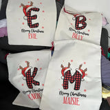 Personalized Merry Sack Kids Present Gift Santa Stocking Drawstring Bag Christmas Decoration Item