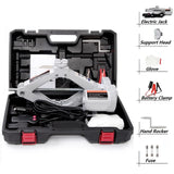 12V Electric Lifting Car Jac Scissor Wheel Disassembly Aids Auto Repair Tools Plug In Power Supply