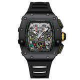 GUANQIN Automatic Mechanical Winding Watch Fashion Sports Mens Watch Chronograph Business Stainless Steel Relogio Masculino 2022