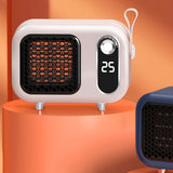 1pc Desktop Heater, Small Heater, Household Energy-saving Full House Office Winter Small Solar Electric Warm Air Heater, Small Heater With Heating And Fan Modes, For Home Office School Thanksgiving Halloween Christmas Wedding Birthday Gift