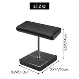 Black Marble Base Watch Sier Color Metal Rod Display Props Bracelet Jewelry Lengthen Placement Stand