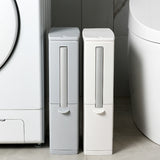 2 In 1 Integrated Can Set Toilet Corner Trash Bin Cleaning Brush Covered Paper for Bathroom Accessories