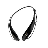 Neckband Bluetooth Headphones Magnetic Earbuds Earphones with Mic Black+Gold