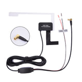 12V Glass Mount Car DAB Digital Radio Patch Aerial Adhesive Transparent Built-in Antenna European