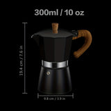 1pc Classic Stovetop Espresso Maker For Great Flavored Strong Espresso, Classic Italian Style Espresso Moka Pot