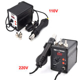 700W Digital Display Hot Air Rework Soldering Station BGA Welding Repairing hine 50W Solder Iron Brushless Heating Gun Nozzle