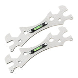 2 Piece Bathroom Multi-Function Wrench Scale Tool Kit Special Wrench Tool With Horizontal Shower Faucet Installation Silver