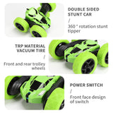 360 degree double-sided stunt car, high-speed rotating and rolling lights, children's remote control car toys