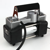 12V High-Power Car Double-Cyder Iator Compressor Portable Motorcycle Tire Pump Max 100Kpa Air w 40L/min 5Level