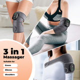 Electrically heated brace old cold legs joints knee massager 4000mAH vibration warmth hot compress massage instrument