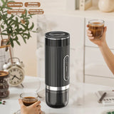 Portable Italian Espresso 3-in-1 Capsule Powder Electric Outdoor Car Mounted Wireless Heating Coffee hine Fast Charge